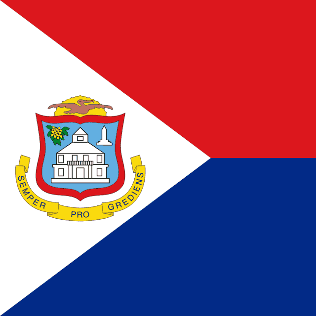 Flag of Saint-Martin (Royaume des Pays-Bas)